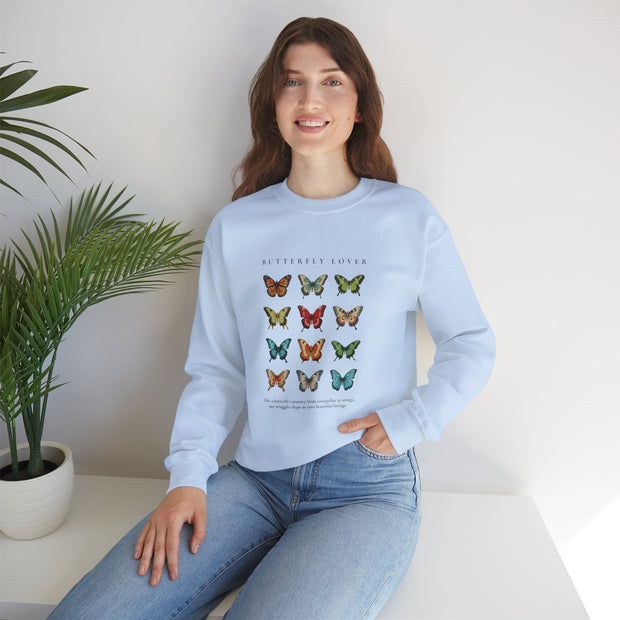 Butterfly Print Sweatshirt - GlassyTee