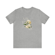 Women's Floral design Short Sleeve Tee - GlassyTee