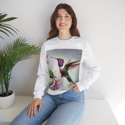 Ladies Humming Bird Print Sweatshirt - GlassyTee