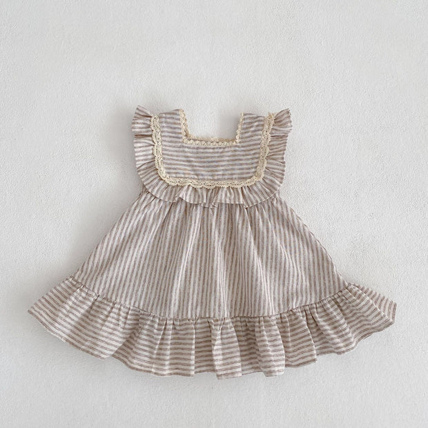 Striped Sleeveless Dress & Onesies - GlassyTee
